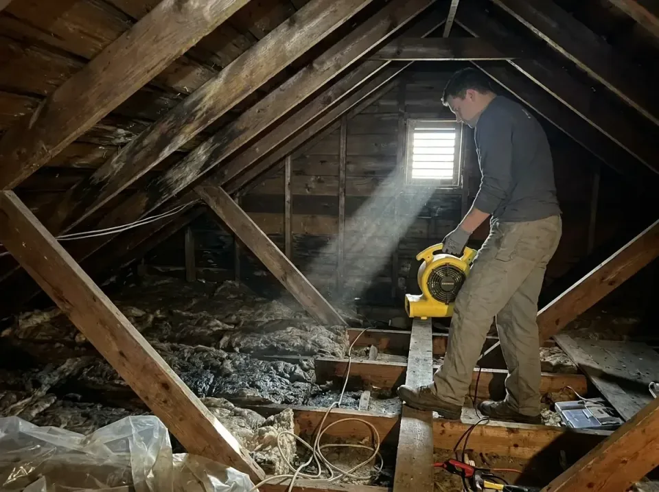 attic-water-damage-drying-proc-007 — frequently asked questions, Emergency Water Extraction & 24/7 Flood Response in Staples…